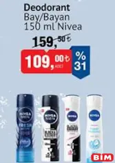 NİVEA DEODORANT BAY/BAYAN 150 ML NİVEA DEODORANT BAY/BAYAN 150 ML